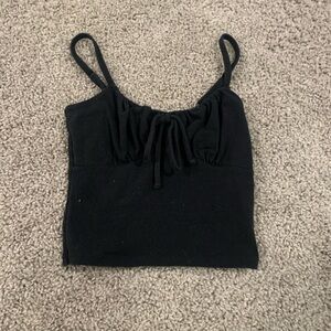 Hollister Black Ruched Fitted Camisole Top